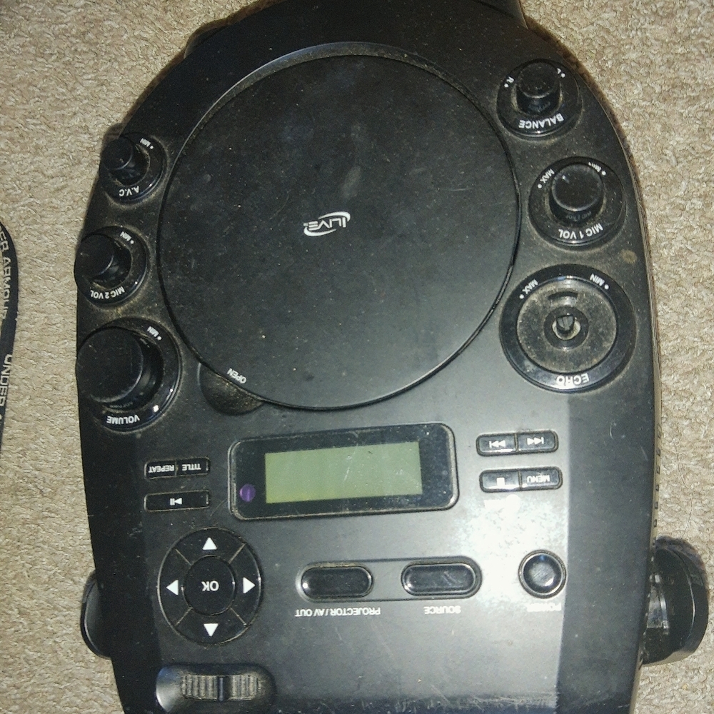 Projector & bluetooth kareoke machine